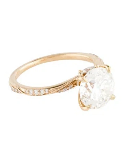 Pre-owned Ring 2.50ct Lab-grown Diamond Engagement  In Multi
