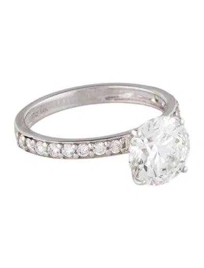 Pre-owned Ring 2.51ct Lab-grown Diamond Engagement  In Multi