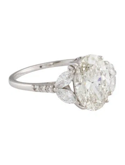 Pre-owned Ring 2.72ct Lab-grown Diamond Engagement  In Multi