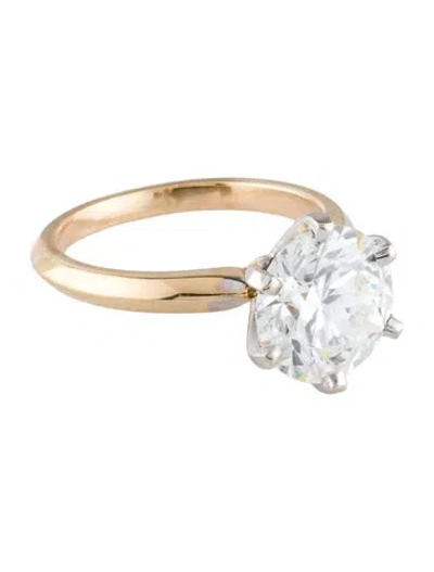 Pre-owned Ring 2.74ct Lab-grown Diamond Engagement  In Multi