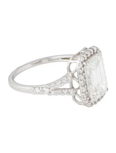 Pre-owned Ring 2.78ctw Lab-grown Diamond Engagement  In Multi