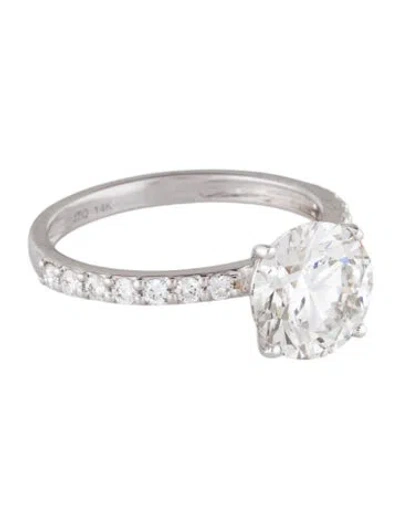 Pre-owned Ring 2.89ct Lab-grown Diamond Engagement  In Multi
