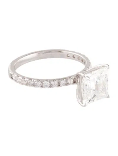 Pre-owned Ring 2.90ct Lab-grown Diamond Engagement  In Multi