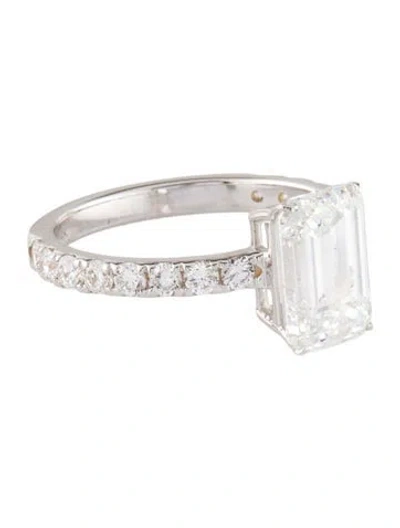 Pre-owned Ring 2.91ct Lab-grown Diamond Engagement  In Multi