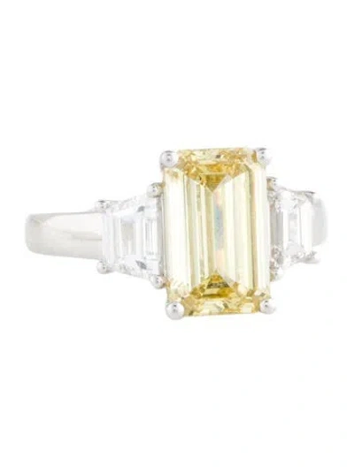 Pre-owned Ring 2.91ct Lab-grown Diamond Engagement  In Multi