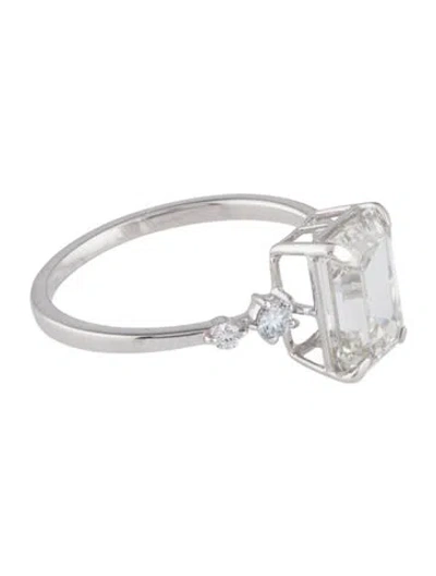 Pre-owned Ring 2.92ct Lab-grown Diamond Engagement  In Multi