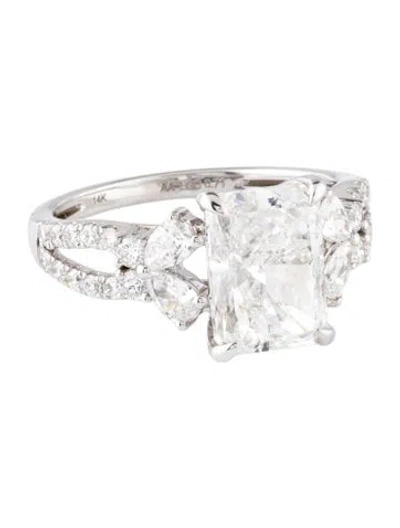 Pre-owned Ring 2.99ct Lab-grown Diamond Engagement  In Multicolor