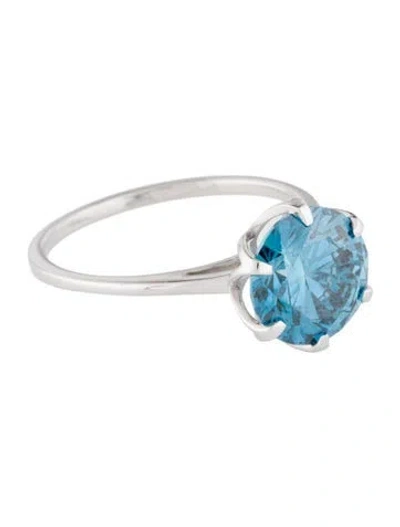 Pre-owned Ring 3.00ct Lab-grown Diamond Engagement  In Multi
