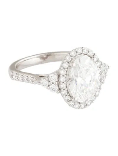 Pre-owned Ring 3.00ct Lab-grown Diamond Engagement  In Multicolor