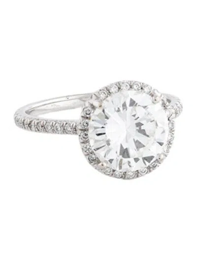Pre-owned Ring 3.01ct Diamond Engagement  In Multicolor