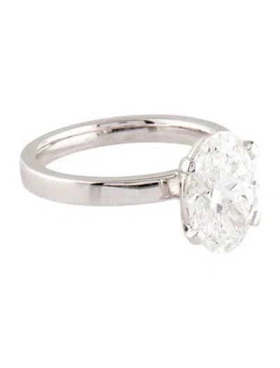 Pre-owned Ring 3.01ct Lab-grown Diamond Engagement  In Multi