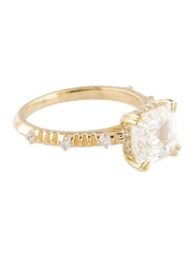 Pre-owned Ring 3.01ct Lab-grown Diamond Engagement  In Multi