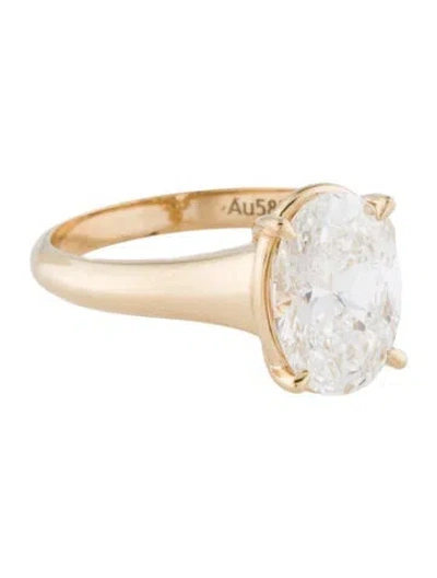 Pre-owned Ring 3.02ct Lab-grown Diamond Engagement  In Multi