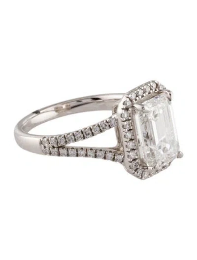 Pre-owned Ring 3.02ct Lab-grown Diamond Engagement  In Multi
