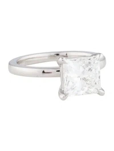 Pre-owned Ring 3.02ct Lab-grown Diamond Engagement  In Multi