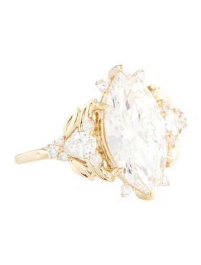 Pre-owned Ring 3.02ct Lab-grown Diamond Engagement  In Multi