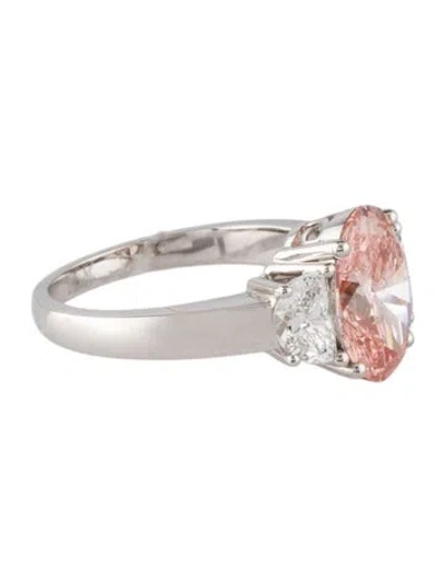 Pre-owned Ring 3.03ct Lab-grown Diamond Engagement  In Multi
