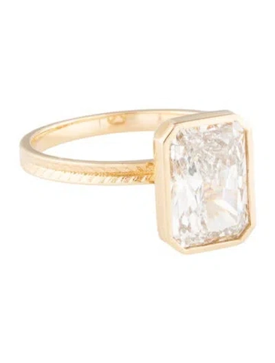 Pre-owned Ring 3.03ct Lab-grown Diamond Engagement  In Multi