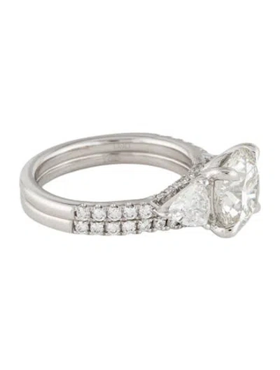 Pre-owned Ring 3.03ctw Lab Grown Diamond Engagement  Set In Multi