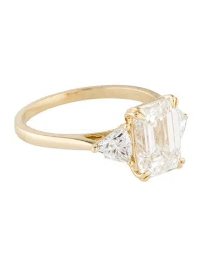 Pre-owned Ring 3.04ct Lab-grown Diamond Engagement  In Multi