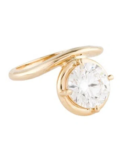 Pre-owned Ring 3.05ct Lab-grown Diamond Engagement  In Multi