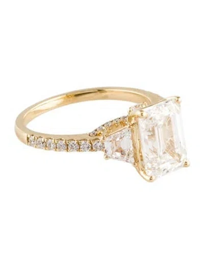 Pre-owned Ring 3.05ct Lab-grown Diamond Engagement  In Multi
