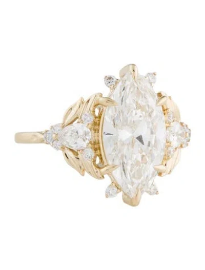 Pre-owned Ring 3.05ct Lab-grown Diamond Engagement  In Multi