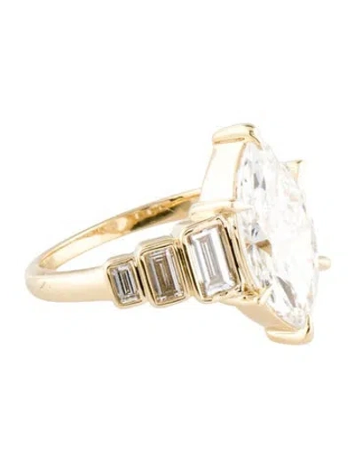 Pre-owned Ring 3.05ct Lab-grown Diamond Engagement  In Multi
