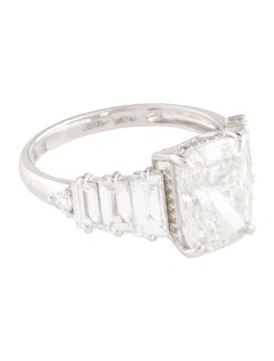 Pre-owned Ring 3.05ct Lab-grown Diamond Engagement  In Multi