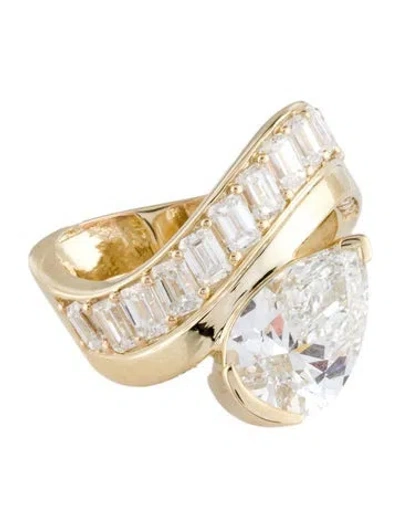 Pre-owned Ring 3.08ct Lab-grown Diamond Engagement  In Multi