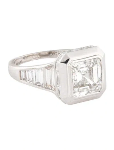 Pre-owned Ring 3.09ct Lab-grown Diamond Engagement  In Multi