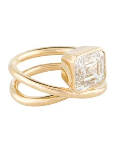 Pre-owned Ring 3.10ct Lab-grown Diamond Engagement  In Multi