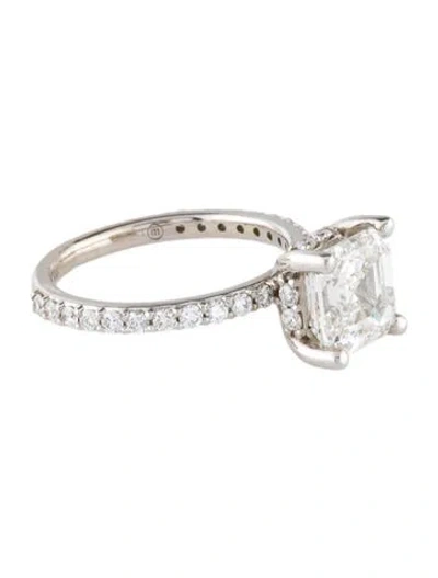 Pre-owned Ring 3.11ct Lab-grown Diamond Engagement  In Multi