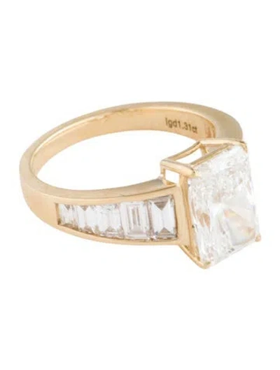 Pre-owned Ring 3.11ct Lab-grown Diamond Engagement  In Multi
