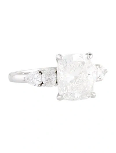 Pre-owned Ring 3.12ct Lab-grown Diamond Engagement  In Multi