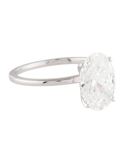Pre-owned Ring 3.15ct Lab-grown Diamond Engagement  In Multi