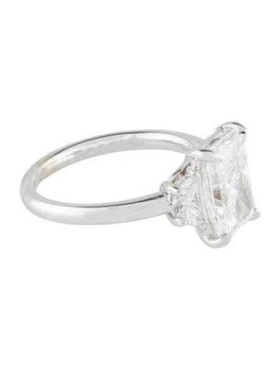 Pre-owned Ring 3.20ctw Lab-grown Diamond Engagement  In Multi