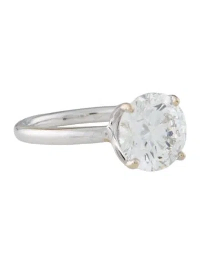 Pre-owned Ring 3.31ct Lab-grown Diamond Engagement  In Multi