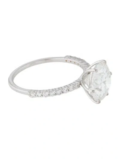 Pre-owned Ring 3.40ct Lab-grown Diamond Engagement  In Multi