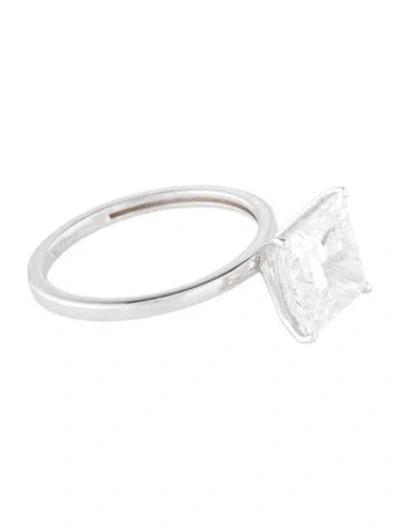 Pre-owned Ring 3.74ctw Lab-grown Diamond Engagement  In Multi