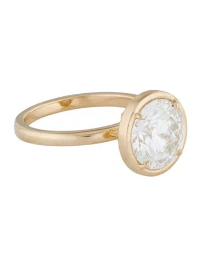 Pre-owned Ring 3.82ct Lab-grown Diamond Engagement  In Multi