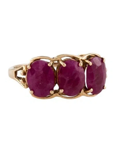 Pre-owned Ring 3.84ctw Ruby Cocktail  In Multi