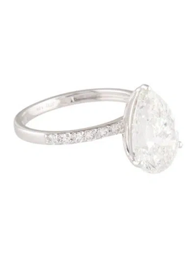 Pre-owned Ring 4.00ct Lab-grown Diamond Engagement  In Multi