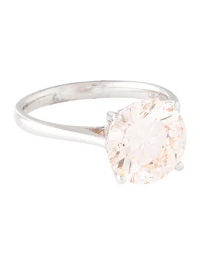 Pre-owned Ring 4.00ct Lab-grown Diamond Engagement  In Multicolor