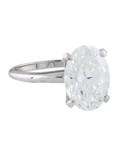 Pre-owned Ring 4.02ct Lab-grown Diamond Engagement  In Multi