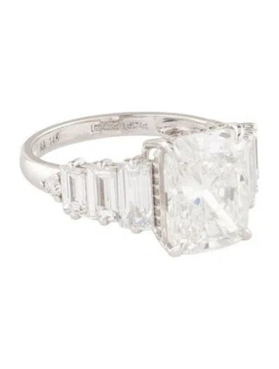 Pre-owned Ring 4.03ct Lab-grown Diamond Engagement  In Multi