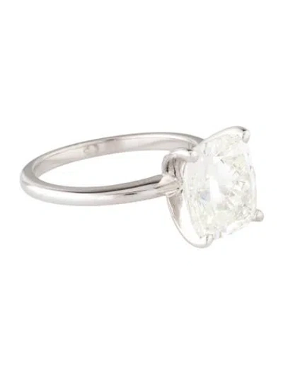 Pre-owned Ring 4.05ct Lab-grown Diamond Engagement  In Multi