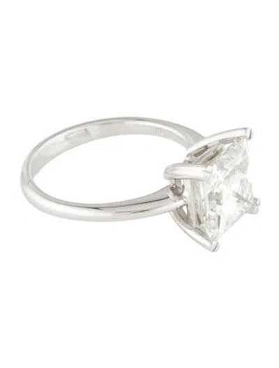 Pre-owned Ring 4.05ct Lab-grown Diamond Engagement  In Multi