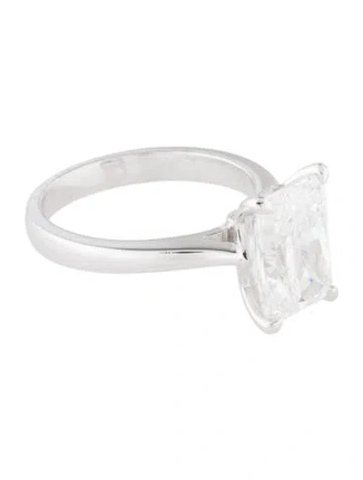 Pre-owned Ring 4.06ctw Lab-grown Diamond Engagement  In Multi