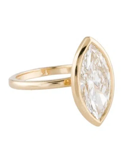 Pre-owned Ring 4.44ct Lab-grown Diamond Engagement  In Multi